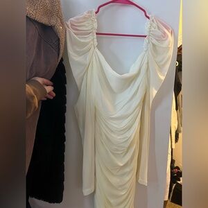 White mid dress. Good condition